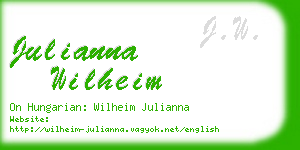 julianna wilheim business card